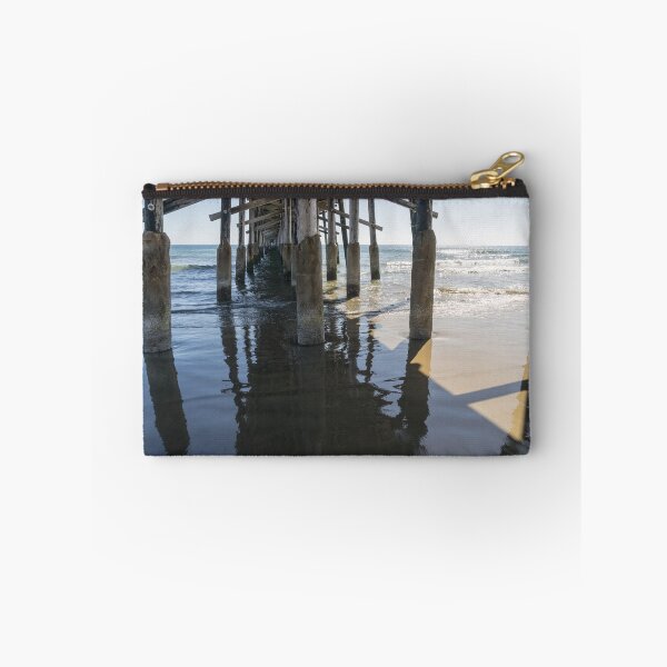 Item preview, Silky Sands - Low Tide Under Newport Beach Pier Orange County California designed and sold by Georgia Mizuleva.
