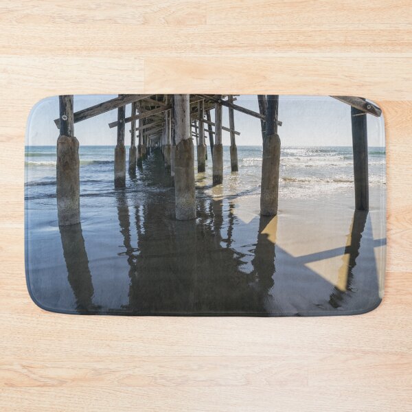 Item preview, Silky Sands - Low Tide Under Newport Beach Pier Orange County California designed and sold by Georgia Mizuleva.