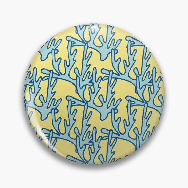 Item preview, Blue Corals on Yellow designed and sold by JenyaKosheleva.