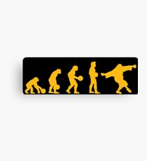 The Big Lebowski evolution yellow Canvas Print