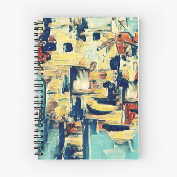 Item preview, Abstract impression of a mountain village designed and sold by jumapa.