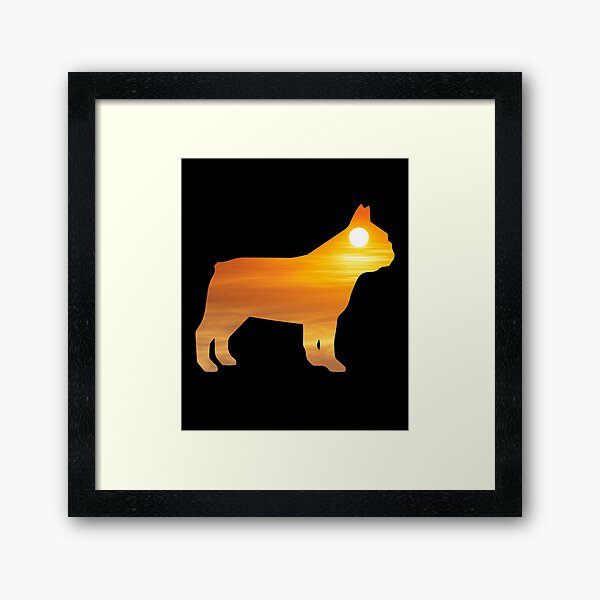 Item preview, French Bulldog Dog Silhouette Sunrise designed and sold by alaechamlal.