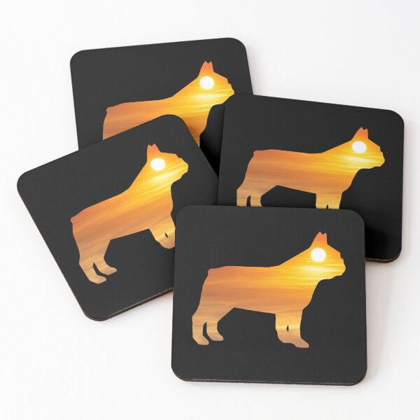 Item preview, French Bulldog Dog Silhouette Sunrise designed and sold by alaechamlal.
