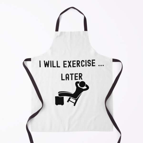 Item preview, I will exercise... later - procrastination quotes sticker print designed and sold by ThousandAutumns.