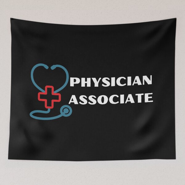 Item preview, Physician Associate with stethoscope (white text) - PA designed and sold by CaitU.