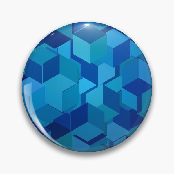 Item preview, Blue cubes disintegrating designed and sold by WesternExposure.