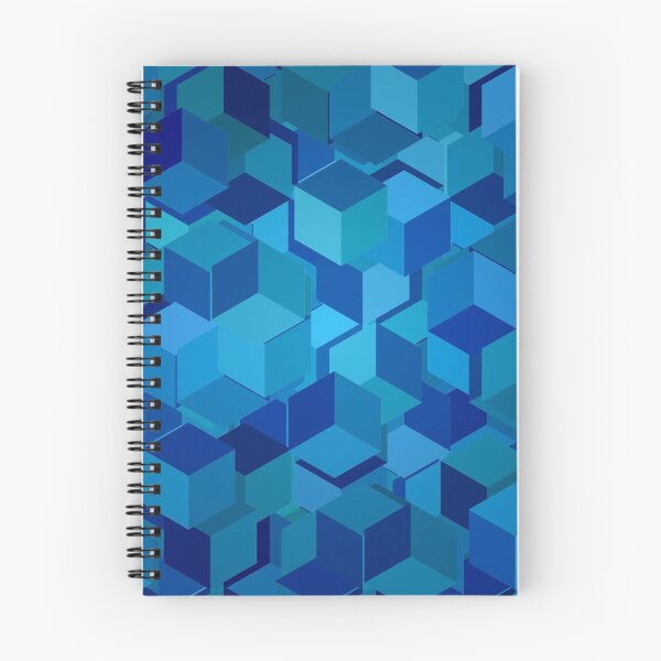 Item preview, Blue cubes disintegrating designed and sold by WesternExposure.