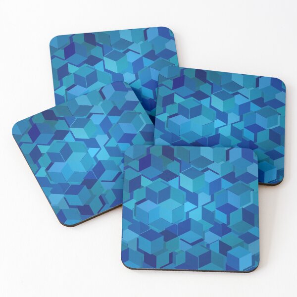 Item preview, Blue cubes disintegrating designed and sold by WesternExposure.