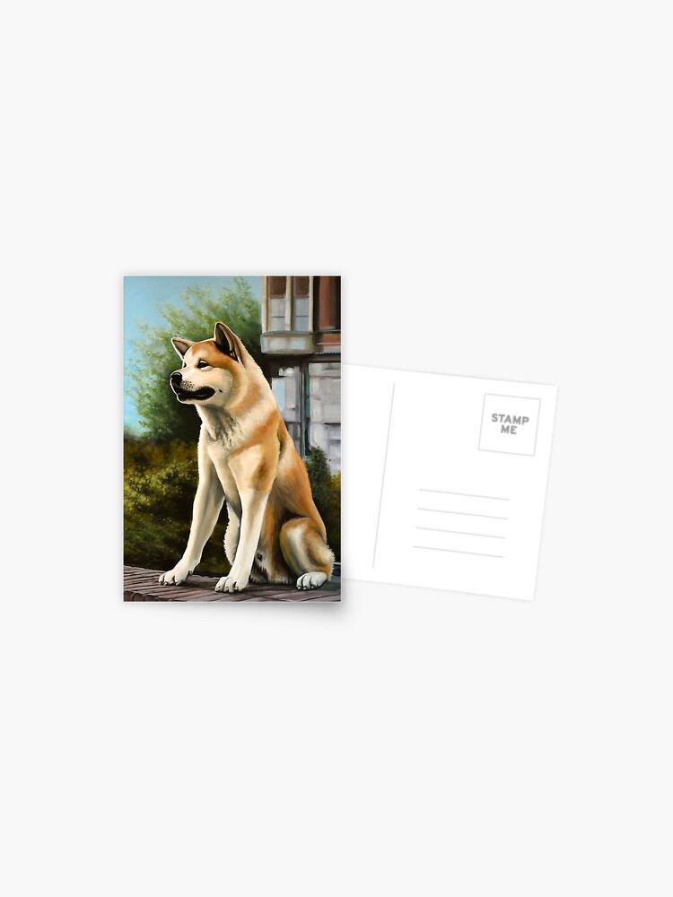 Hachi Painting Postcard By Paulmeijering Redbubble