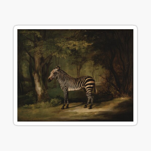 George Stubbs Zebra Sticker