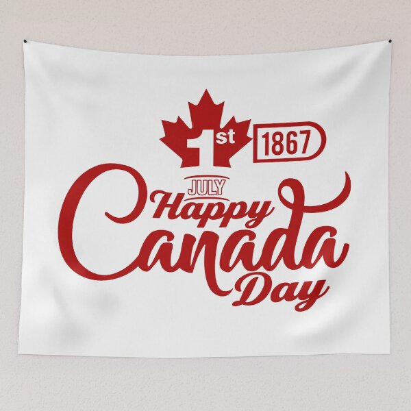 Item preview, Happy Canada Day Canadian Pride Red Leaf designed and sold by LashCreations.