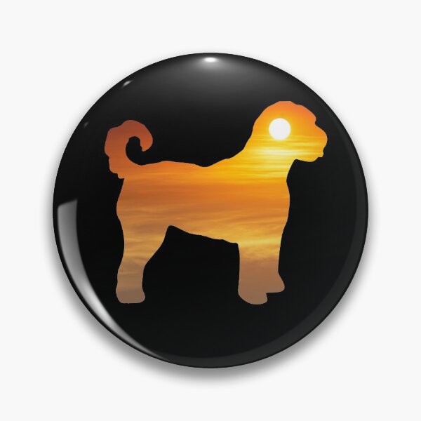 Item preview, Labradoodle Dog Silhouette Sunrise designed and sold by alaechamlal.