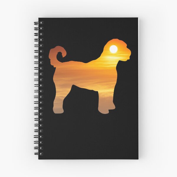 Item preview, Labradoodle Dog Silhouette Sunrise designed and sold by alaechamlal.