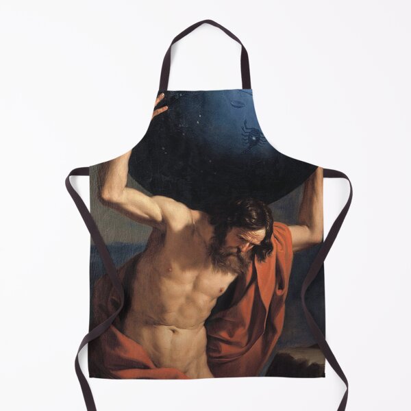 Item preview, Atlas holding up the celestial globe - Guercino (1646) designed and sold by Vintage Designs +.