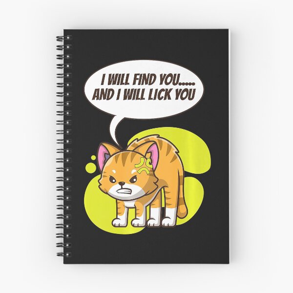 Item preview, I Will Find You and Lick You Angry But Cute Cat Premium  designed and sold by JamisonCatacu.