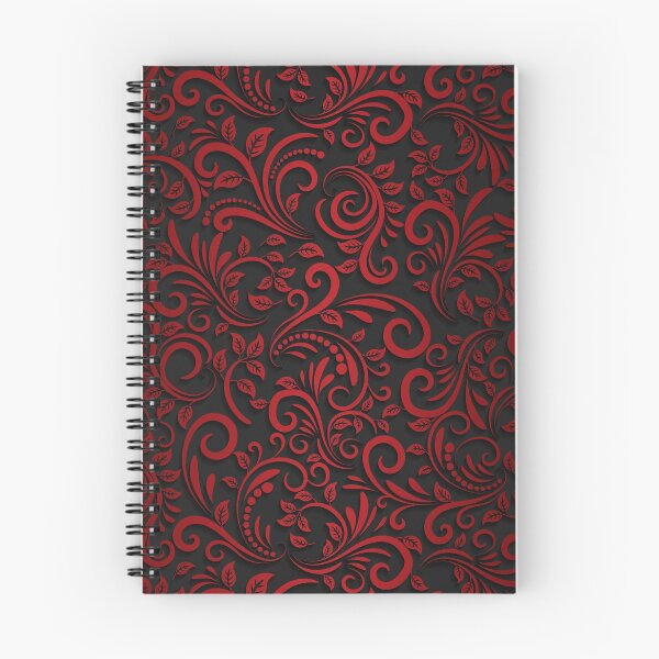 Item preview, Seamless Pattern With Shadow, Red And Black Progressive Colouring Floral Ornamental designed and sold by TiiNGA.