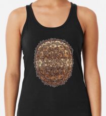 Gebranntes hölzernes Schokoladen-Gekritzel Racerback Tank Top