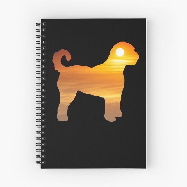 Item preview, Goldendoodle Dog Silhouette Sunrise designed and sold by alaechamlal.