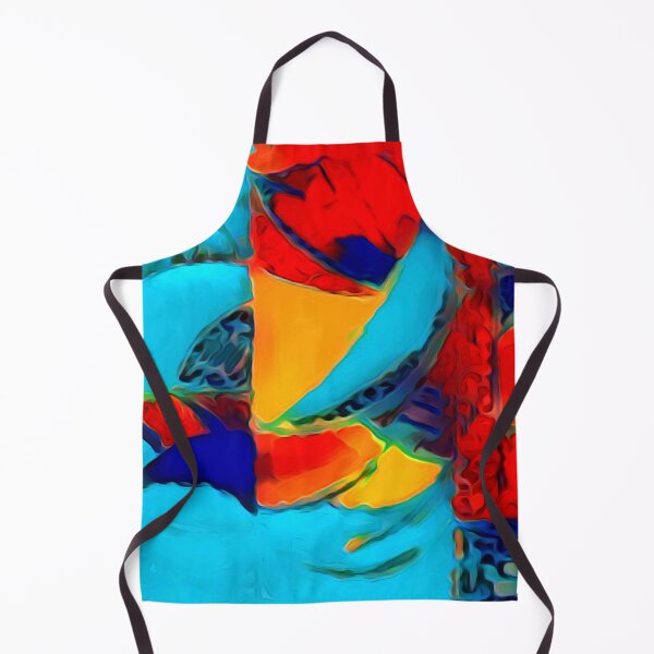 Item preview, Play of colours with red, orange and blue tones designed and sold by jumapa.