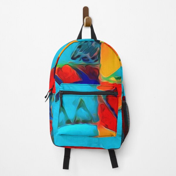 Item preview, Play of colours with red, orange and blue tones designed and sold by jumapa.