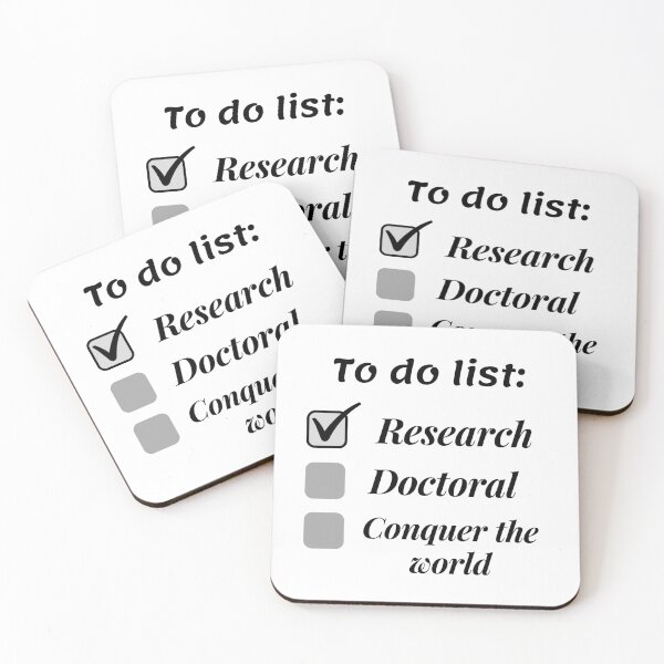 Item preview, Research scholar researcher - doctorate phd themed gifts (black) designed and sold by RebelliousRosee.