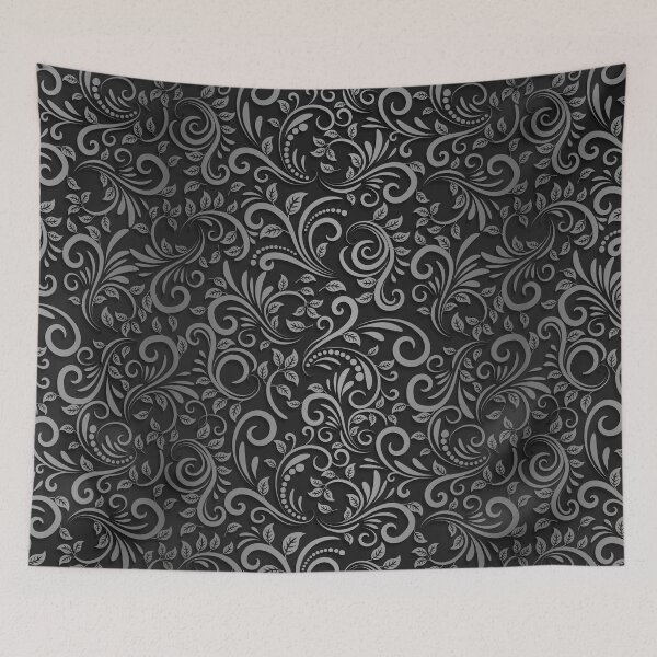 Item preview, Seamless Pattern With Shadow, White Black And Gray Progressive Colouring Floral Ornamental designed and sold by TiiNGA.