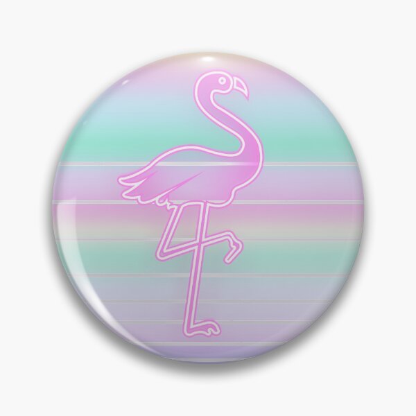 Item preview, Retro 80s Tropical Sun Vaporwave Summer Pink Flamingo designed and sold by IZiets.