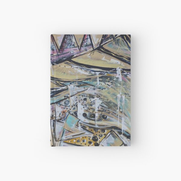Glastonbury festival themed artwork and prints Hardcover Journal