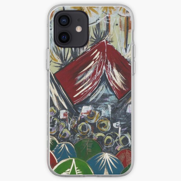 Glastonbury festival camping themed prints iPhone Soft Case