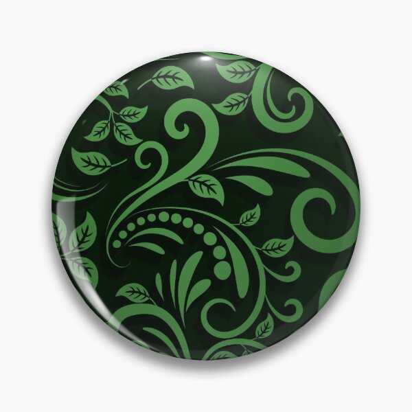 Item preview, Seamless Pattern With Shadow, Green And Black Progressive Colouring Floral Ornamental designed and sold by TiiNGA.