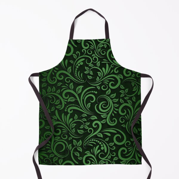 Item preview, Seamless Pattern With Shadow, Green And Black Progressive Colouring Floral Ornamental designed and sold by TiiNGA.