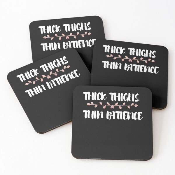 Item preview, thick thighs thin patience shirt designed and sold by SukanyaShop.