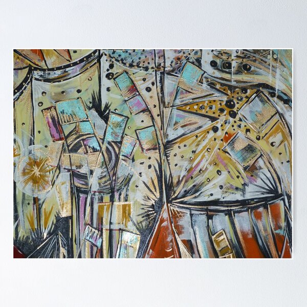 Glastonbury festival themed artwork and prints Poster