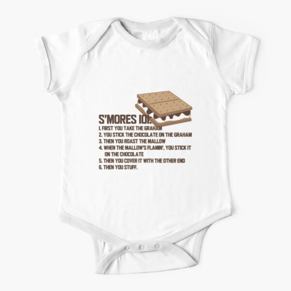 smores 101 Short Sleeve Baby One-Piece