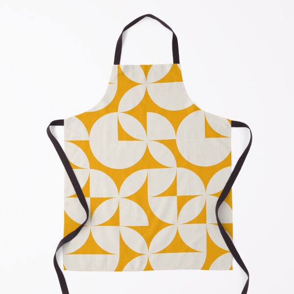 Item preview, Abstract Yellow Circles Modern Mid Century Geometric Pattern Scandinavian Rustic Interior designed and sold by BONBcreative.