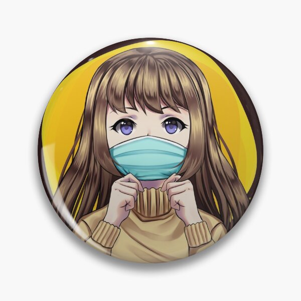 Item preview, anime girl wear masker designed and sold by NASSIMBL.