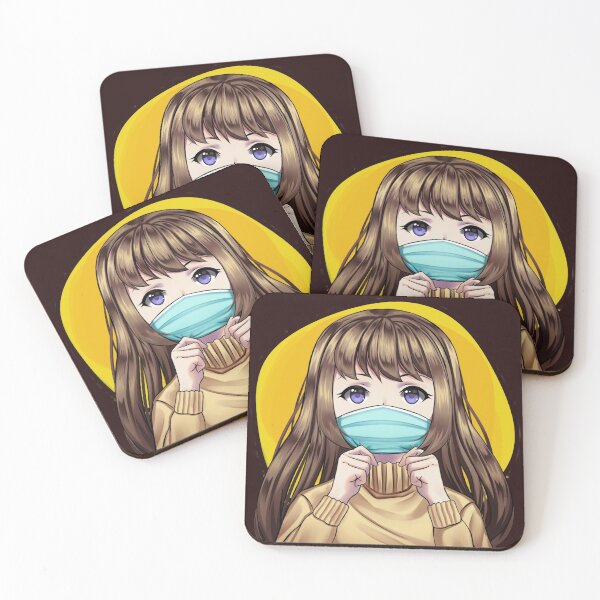 Item preview, anime girl wear masker designed and sold by NASSIMBL.