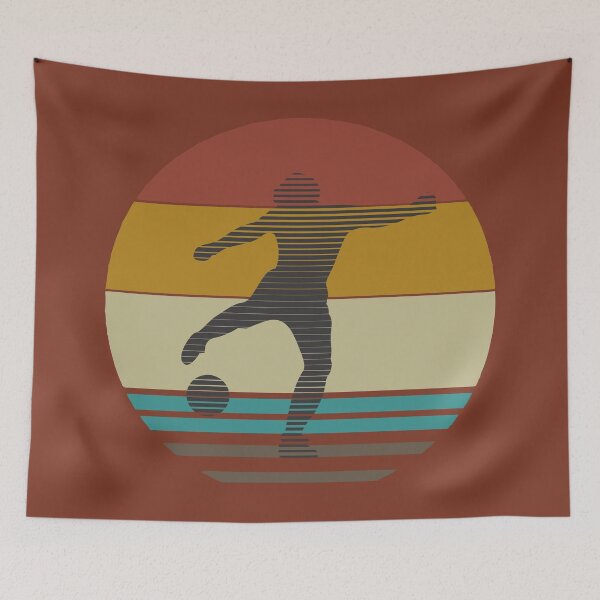 Item preview, Retro 80s Tropical Sun Vaporwave Summer Football Player designed and sold by IZiets.