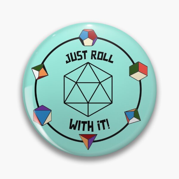 Item preview, Just Roll With It! RPG dice designed and sold by LeftFieldFunny.