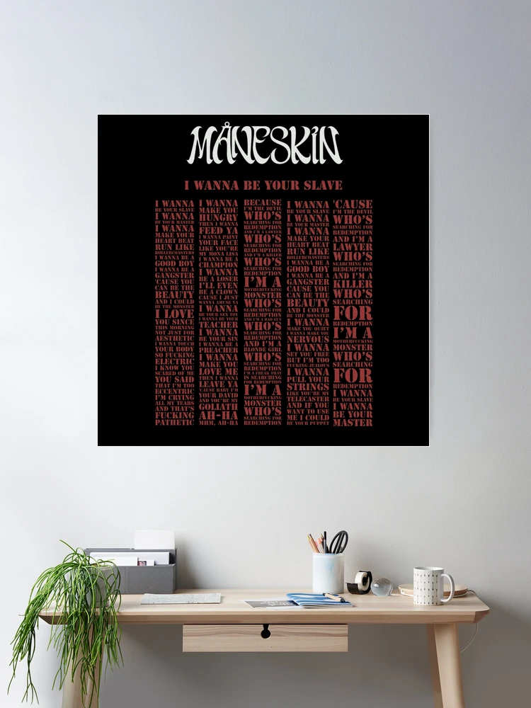 Måneskin - I Wanna be Your Slave Lyrics 