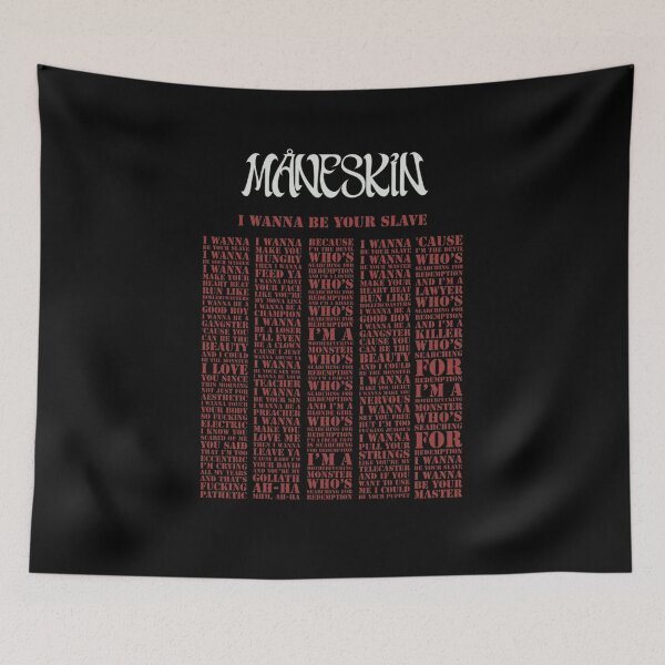 Item preview, Måneskin - I Wanna be Your Slave Lyrics  designed and sold by L1 Creations.