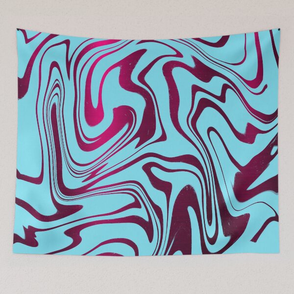 Item preview, Pink blue Liquid Paints designed and sold by BalajiArts.