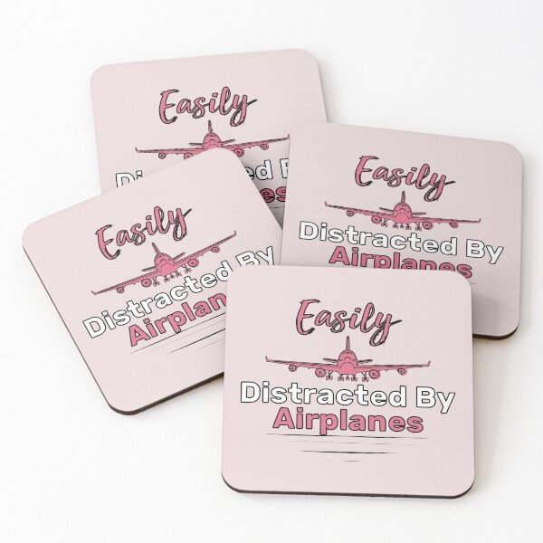 Item preview, Easily distracted by airplanes: Funny airplanes lovers design for men, women ,girls and boys. designed and sold by Otmaneshop.