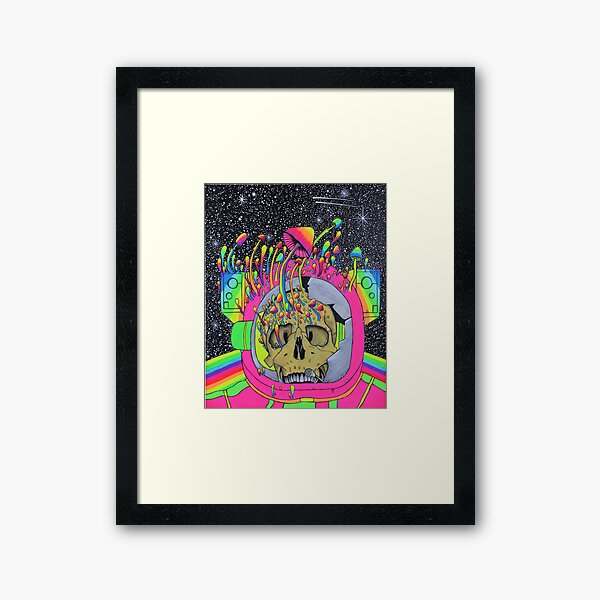 Artikel-Vorschau von Trippy bunter Pilz Astronaut, designt und verkauft von Jjs TrippyDesigns.