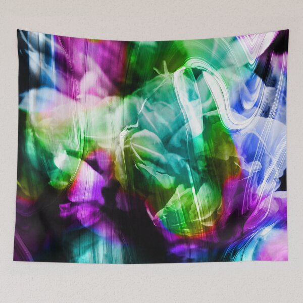 Item preview, "Flash" Floral Plants Collage of blooming carnations wrapped in a mist of rose and purple designed and sold by N-o-r-d-l-y-s.