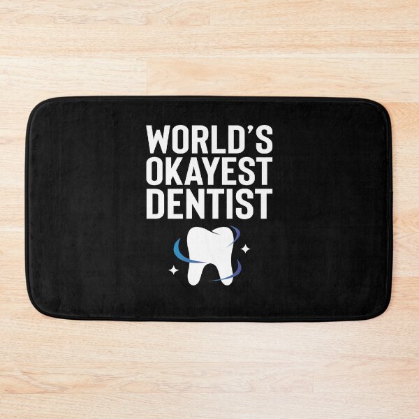 Item preview, World's Okayest Dentist - Doctor Gift Idea designed and sold by Silver Medal.