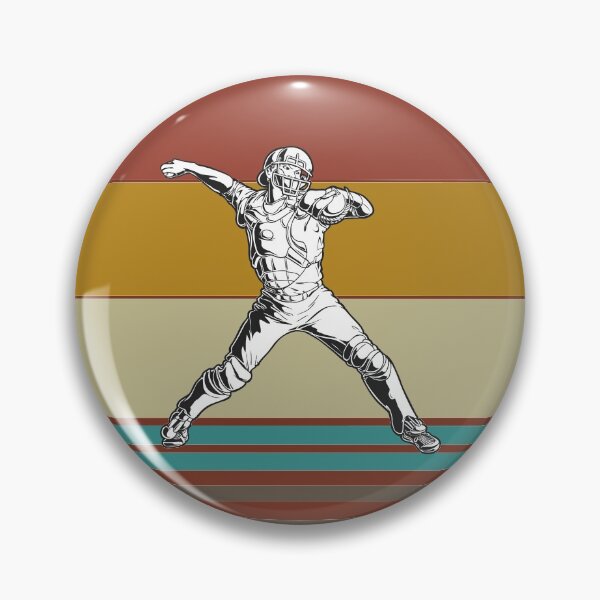 Artikelvorschau, Retro 80er Tropical Sun Vaporwave Summer Baseball Thrower entworfen und verkauft von IZiets.