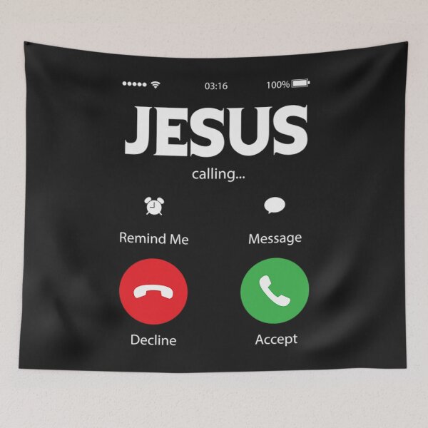 Item preview, Jesus T-ShirtJesus calling designed and sold by ChestMolly.