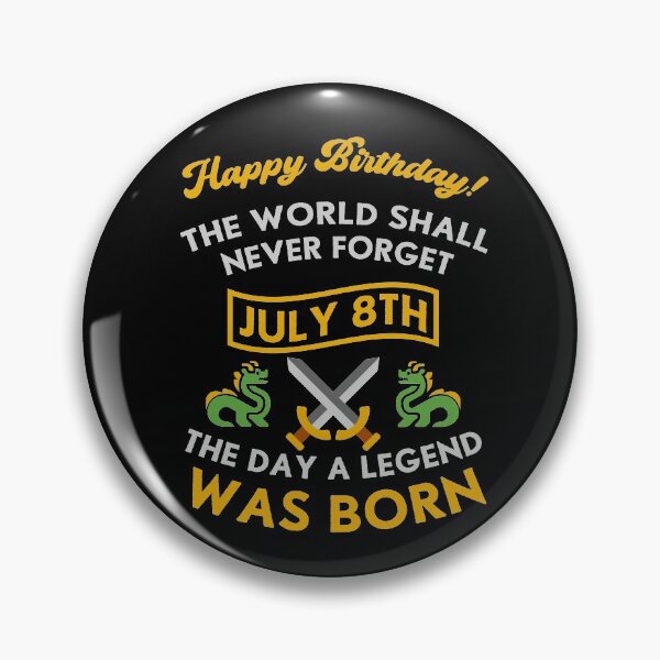 Item preview, July 8th The Day A Legend Was Born Dragons And Swords Design (Light) designed and sold by Graograman.