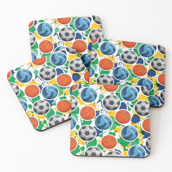 Item preview, Basketball, Football and Volleyball pattern - Basketball designed and sold by cravingmart.